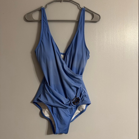 Michael Michael Kors Blue One-Piece Swimsuit Size 8 - Picture 16 of 16